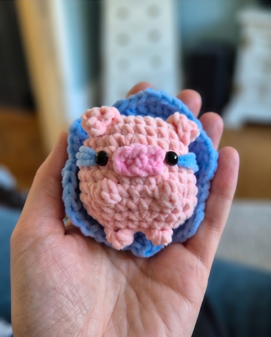 Crying Puddle Pig Amigurumi Crochet Pattern