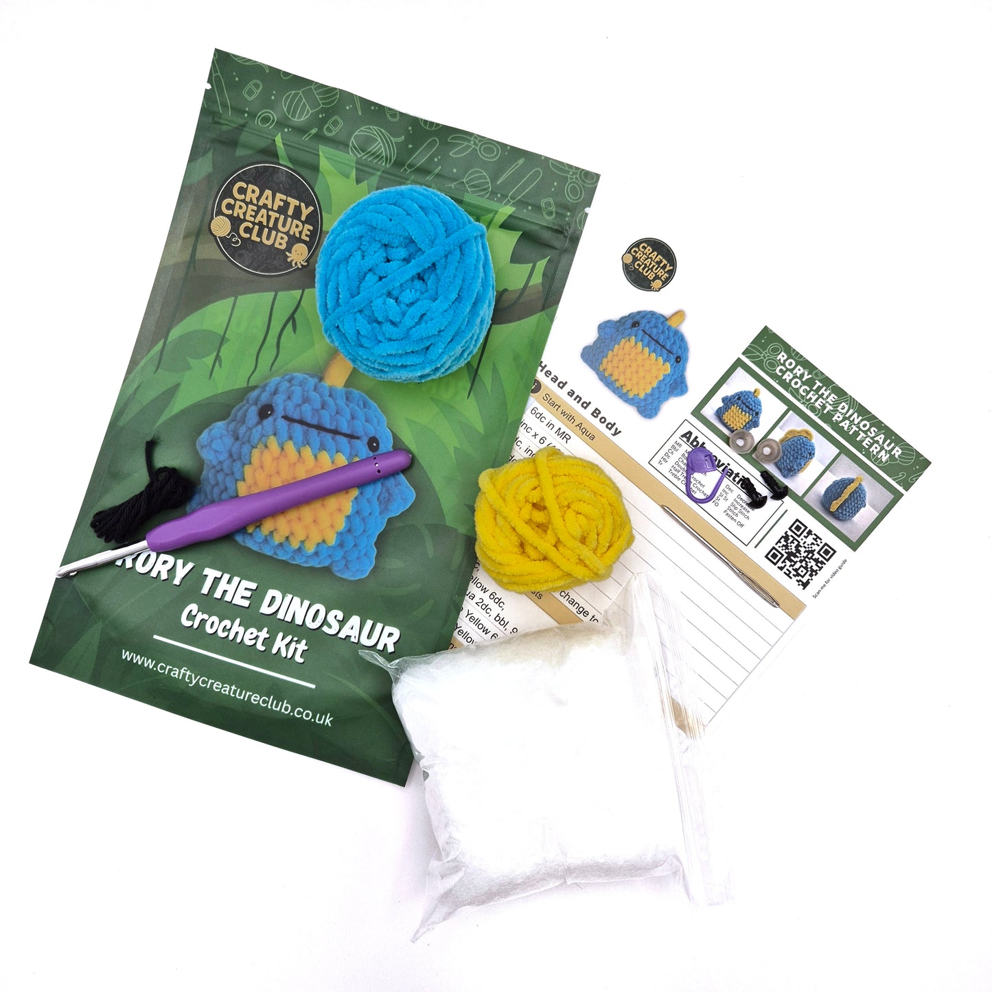 Rory the Dinosaur - Crochet Kit