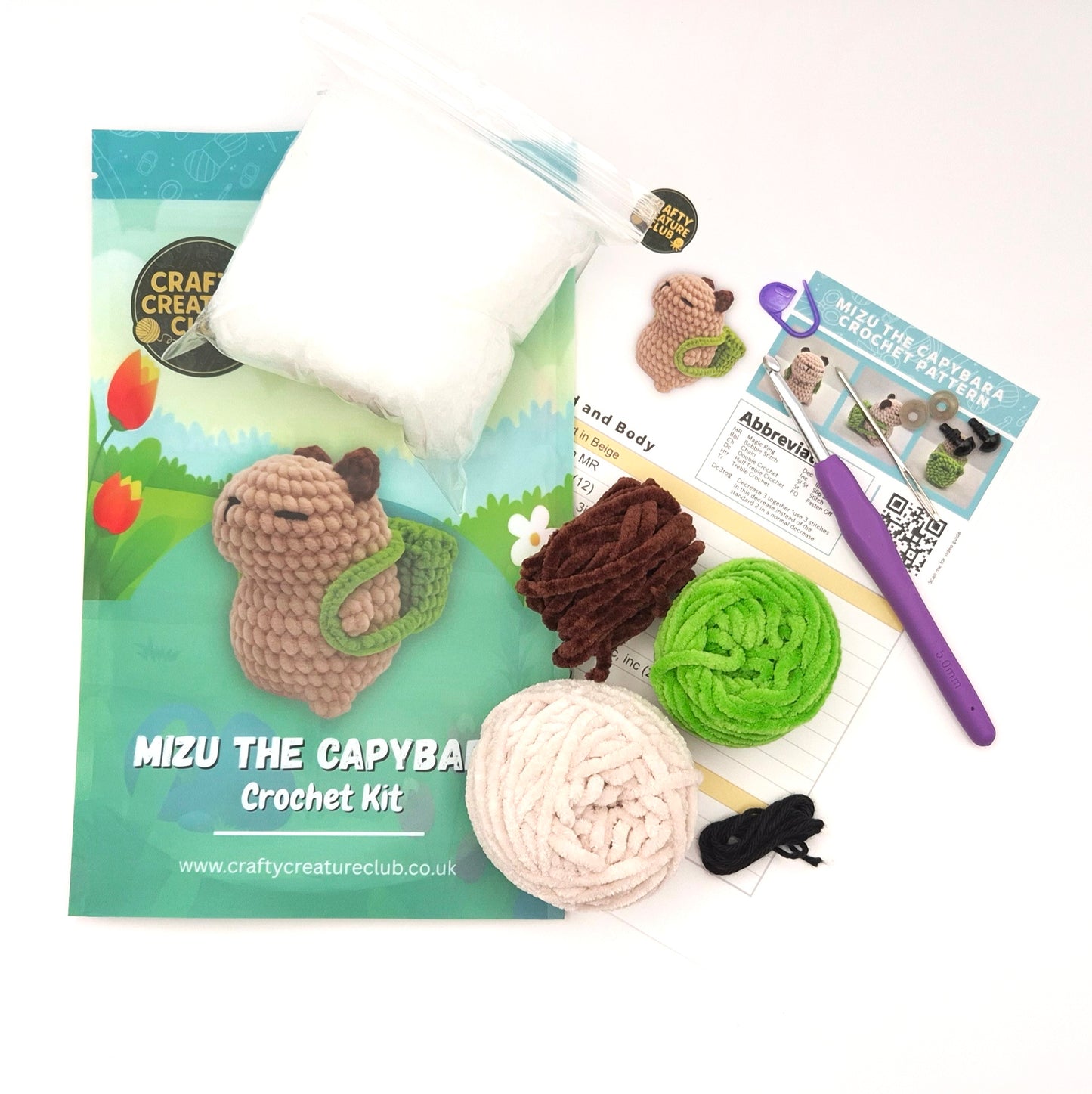 Mizu the Capybara - Crochet Kit