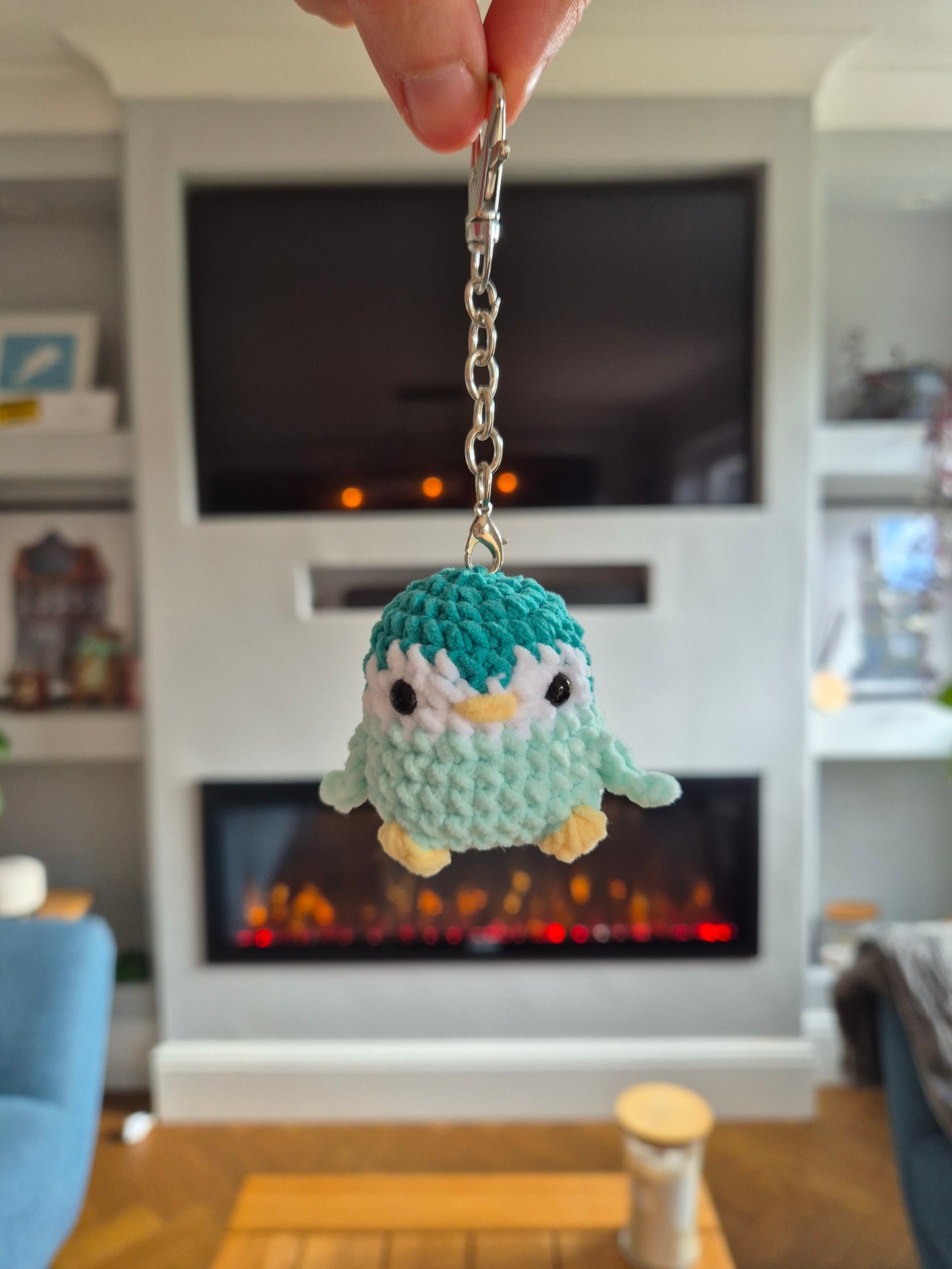 Mini Crochet Bird Keychain