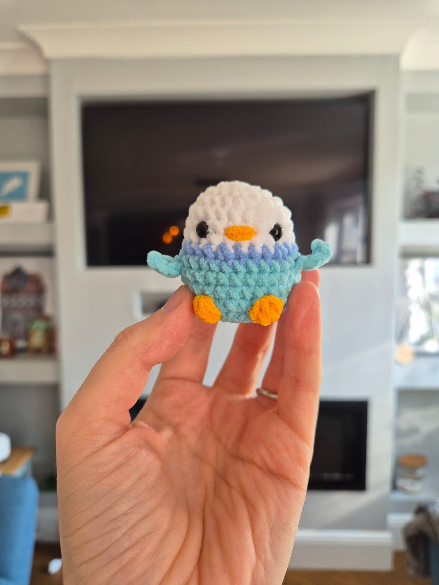 Mini Crochet Bird Keychain