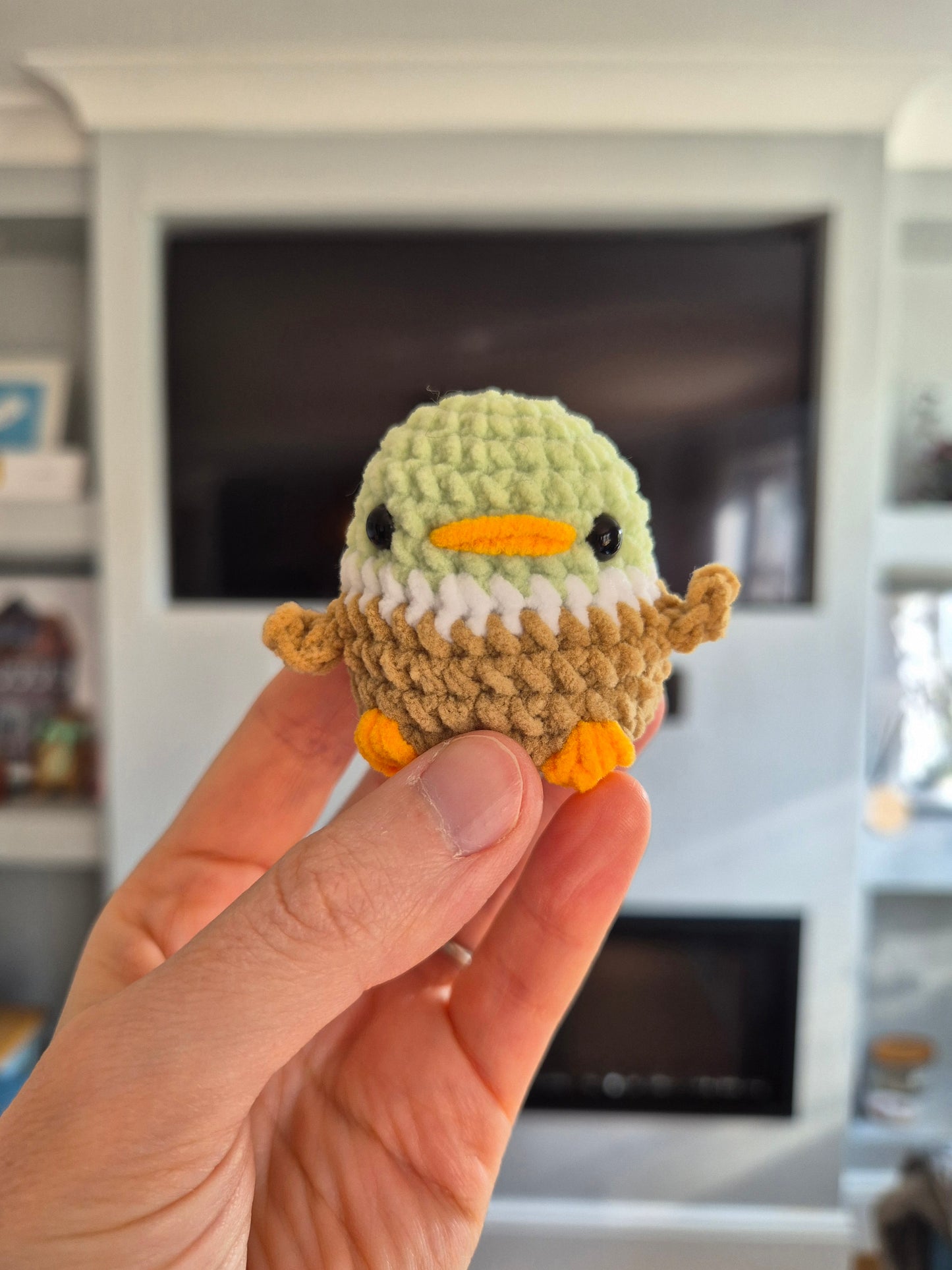 Mini Crochet Bird Keychain