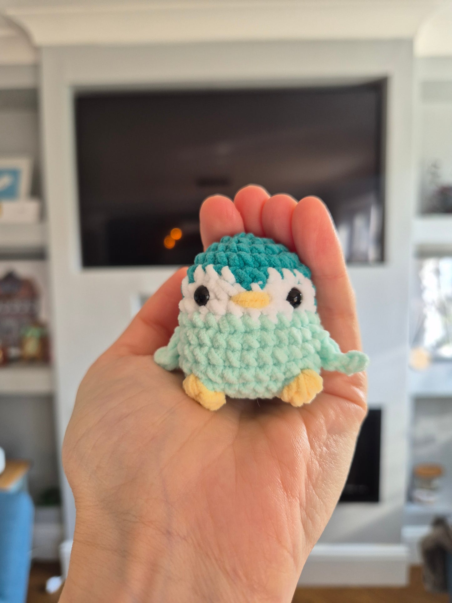 Mini Crochet Bird Keychain