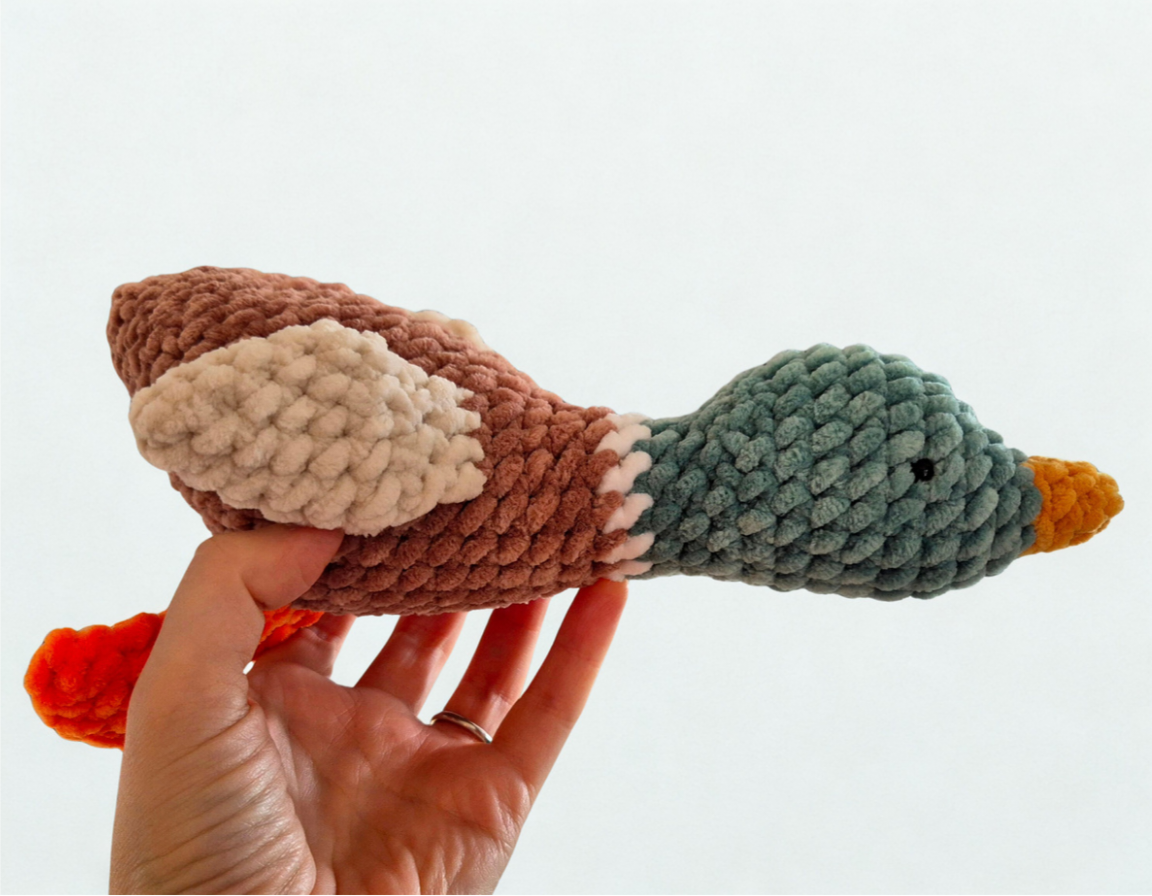 Reed the Mallard Duck Crochet Pattern - No Sew | Digital PDF