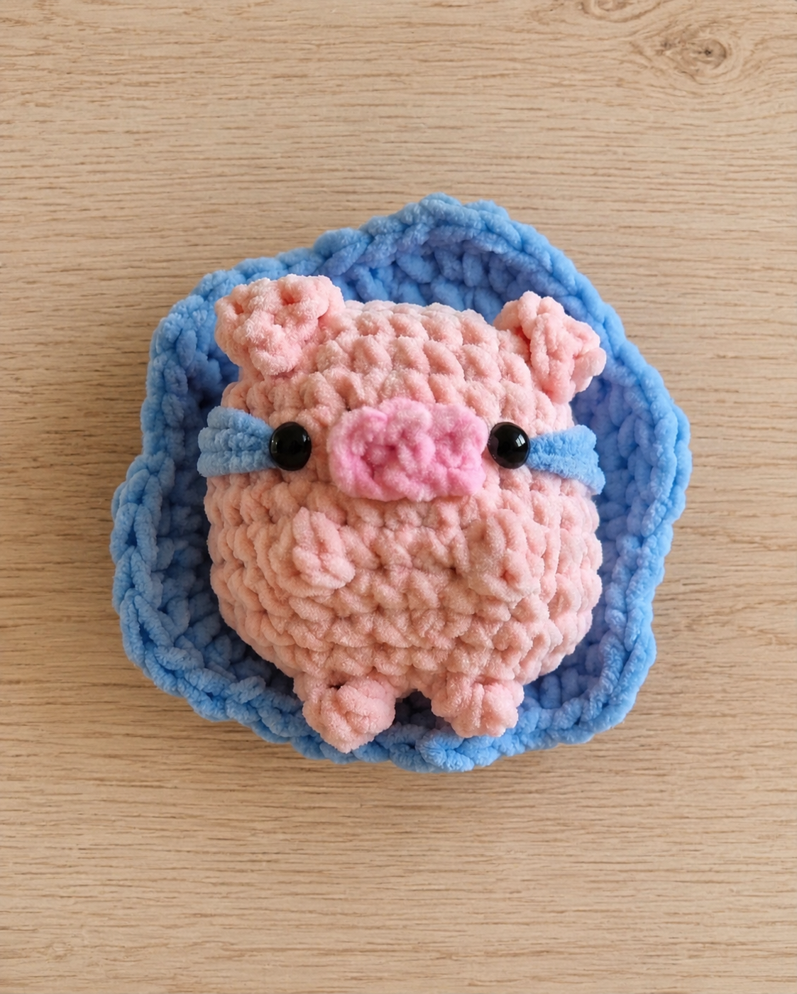 Crying Puddle Pig Amigurumi Crochet Pattern