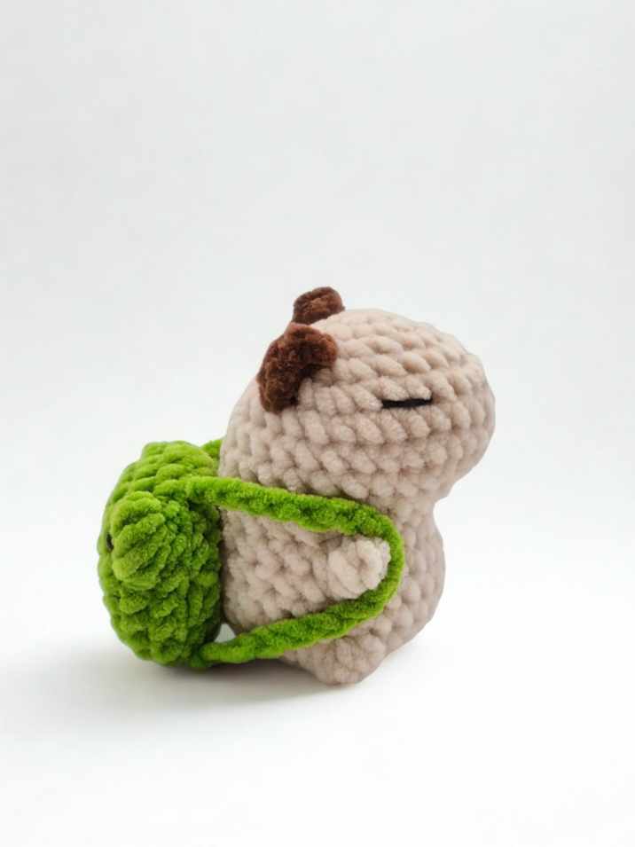 Crochet plushie capybara kit