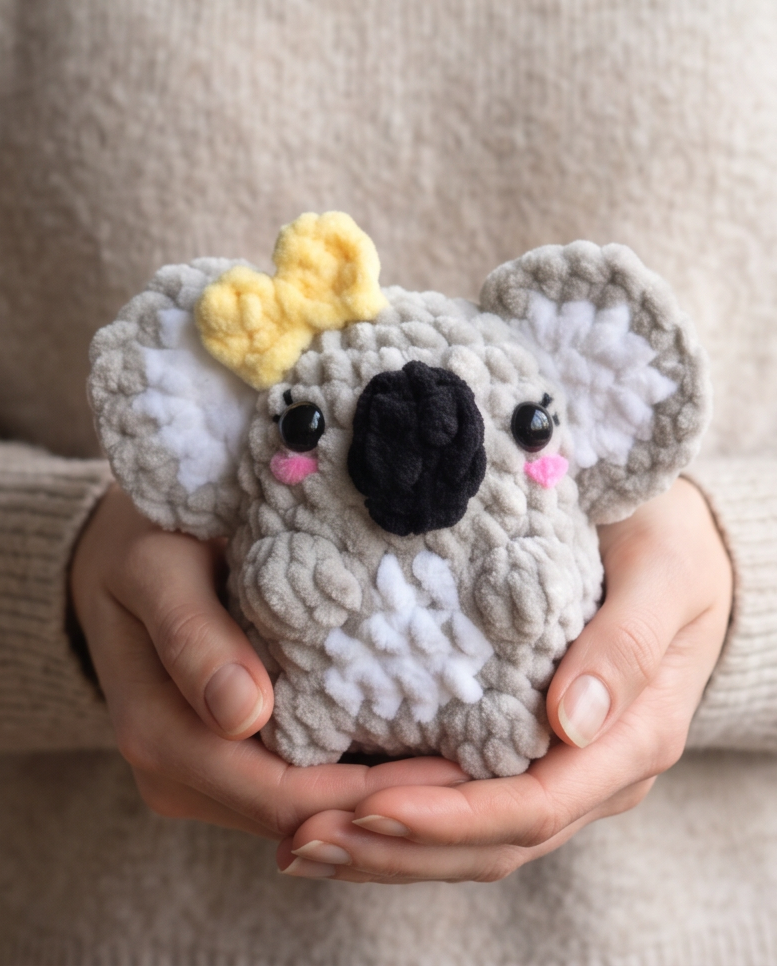 Chubby Koala Crochet Pattern | Amigurumi | Digital PDF Download