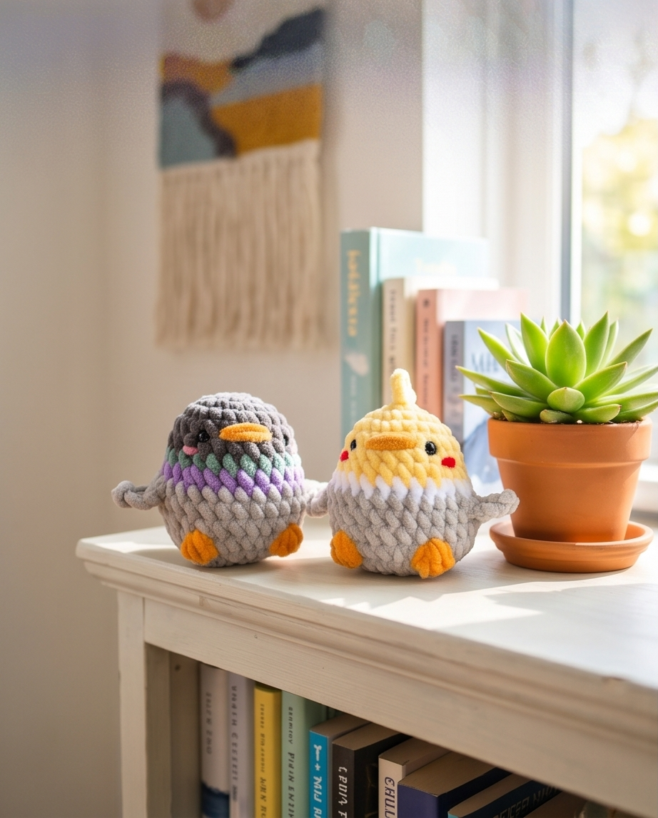 Chubby Birds Bundle Crochet Pattern - No Sew | Digital PDF Download