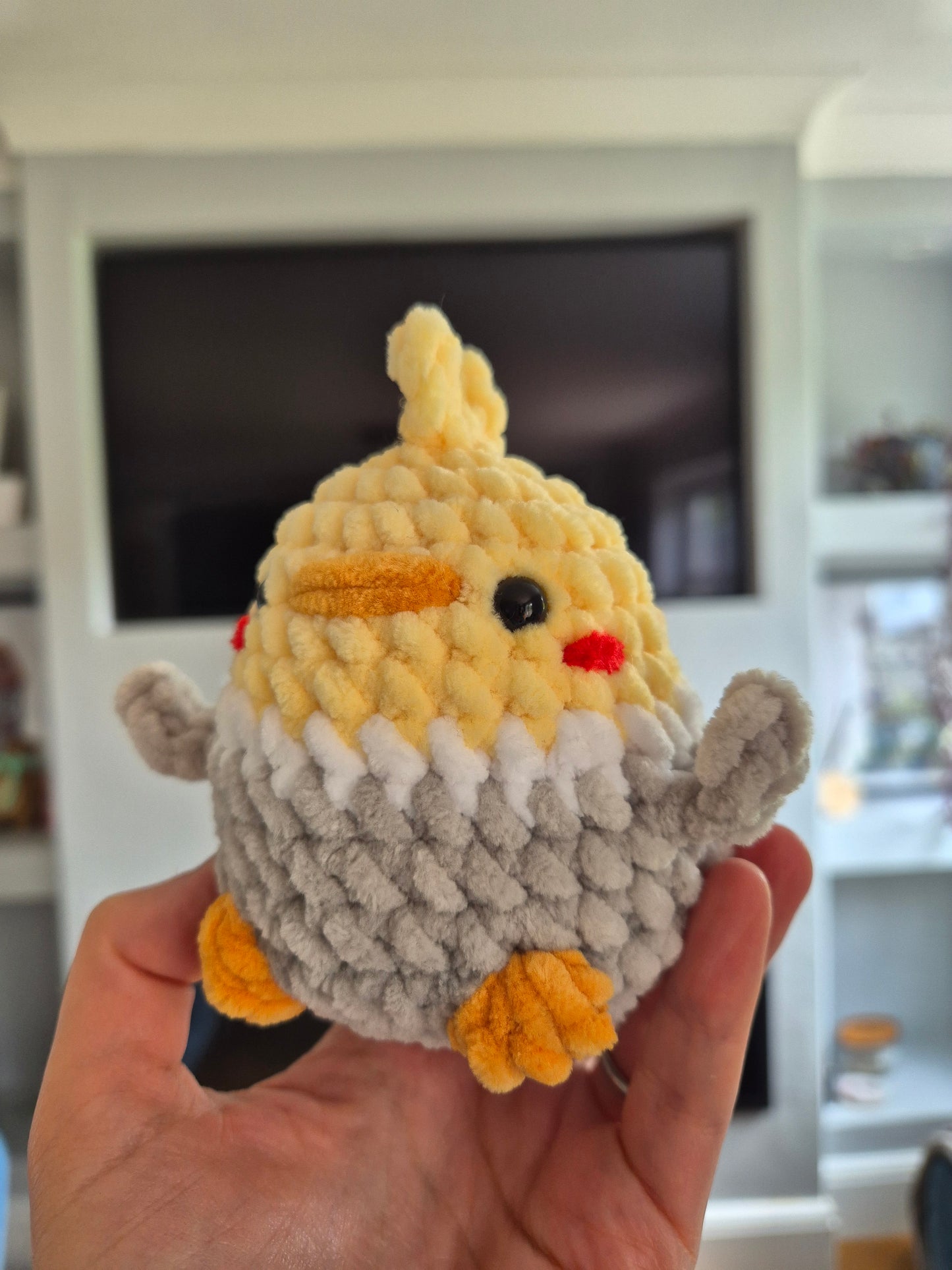 Chubby Cockatiel Crochet Pattern - No Sew | Digital PDF Download