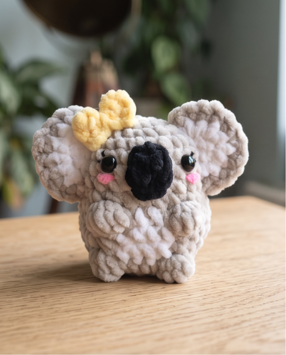 Chubby Koala Crochet Pattern | Amigurumi | Digital PDF Download